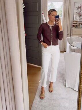 Abercrombie & Fitch High Rise 90s Cropped Straight Jean